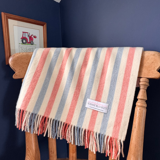 Cairn Stripe Pure Cashmere Baby Blanket