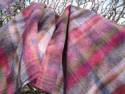 Kennedy Plaid Pure Wool Blanket