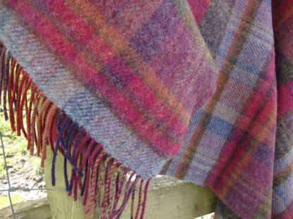 Kennedy Plaid Pure Wool Blanket