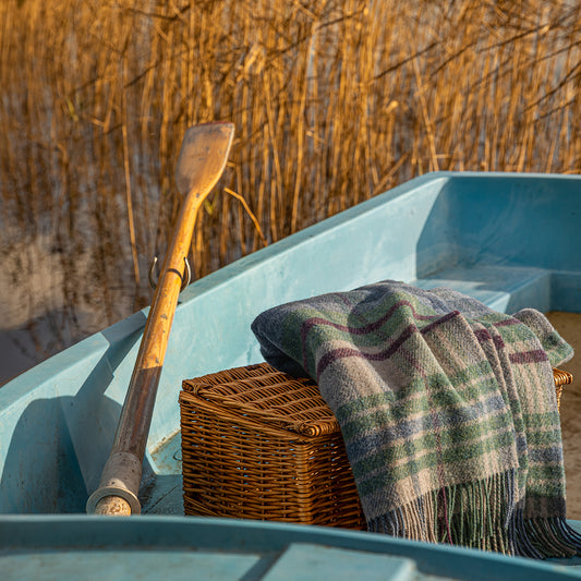 Arbigland Plaid Wool Blanket