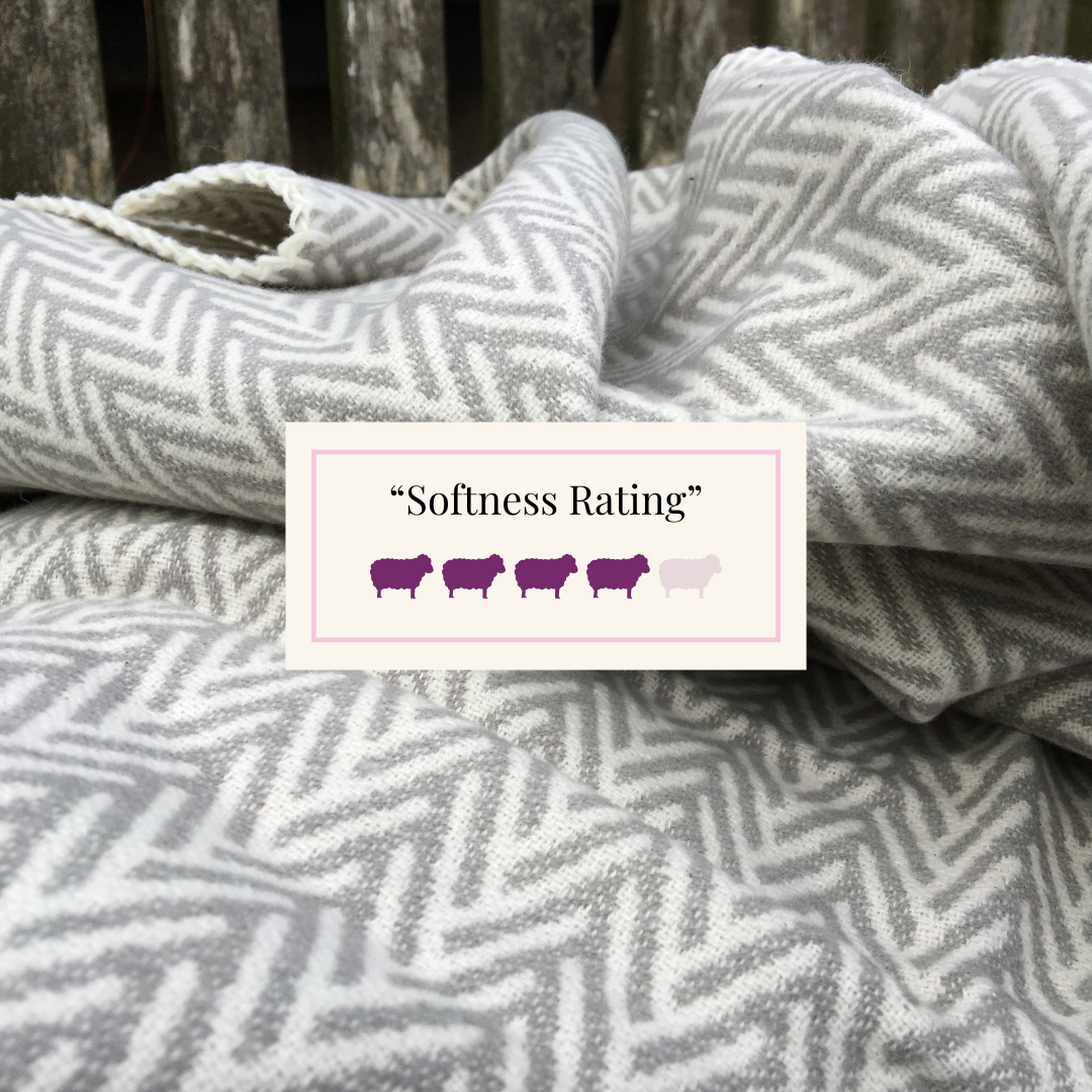 Butter soft, plant based cotton blanket with softness rating 4 out of 5