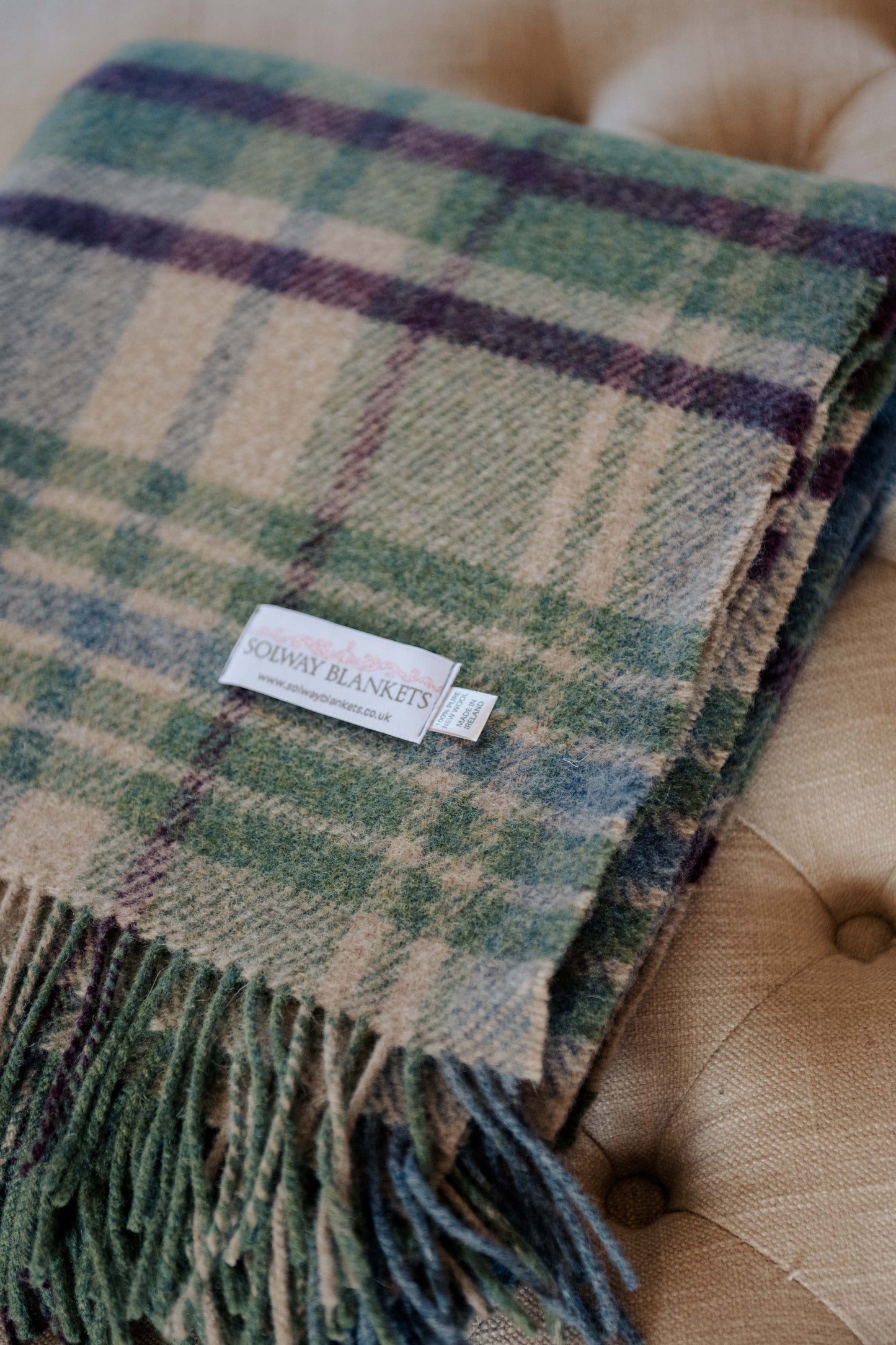 Arbigland Plaid Wool Blanket