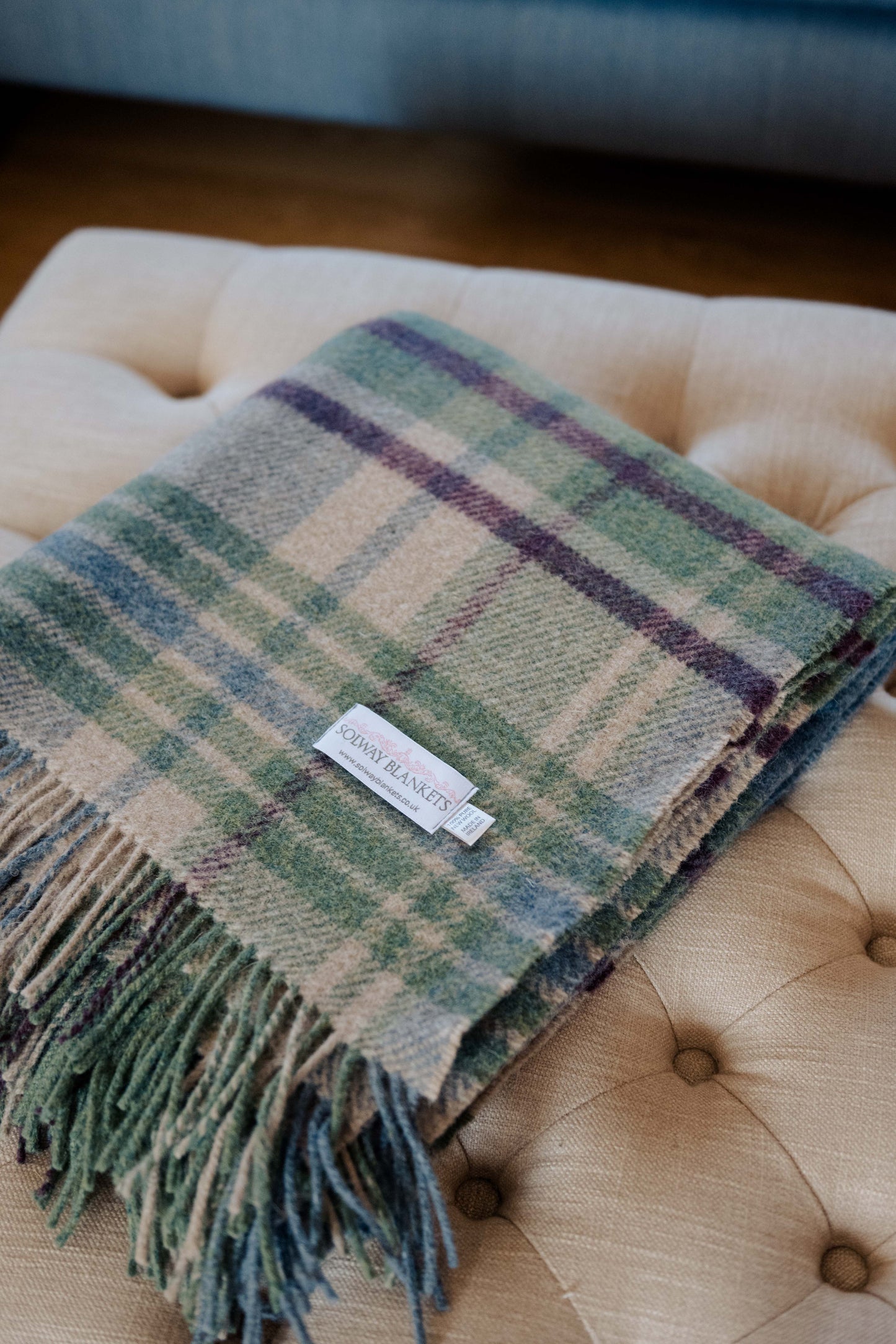Arbigland Plaid Wool Blanket