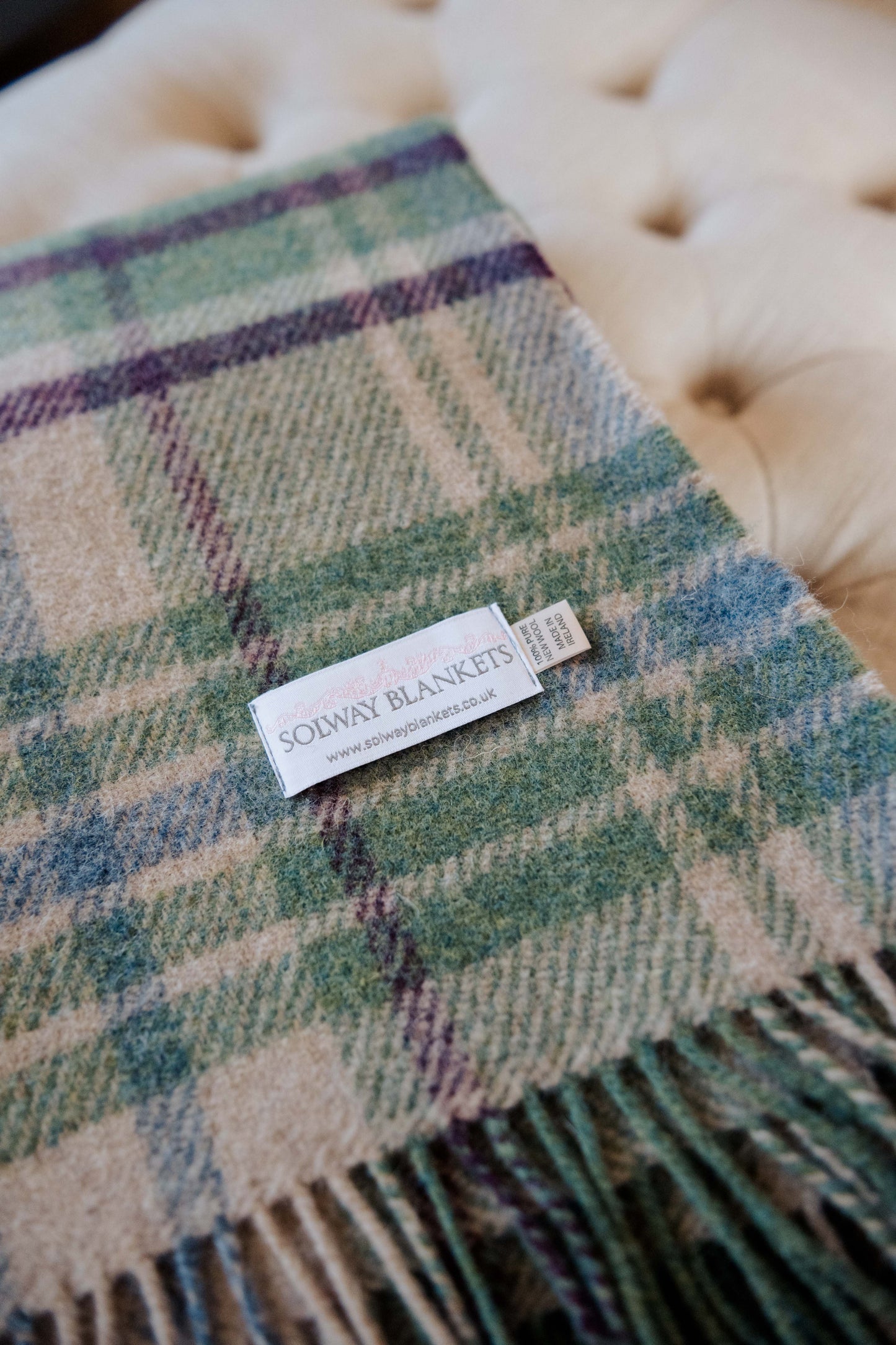 Arbigland Plaid Wool Blanket