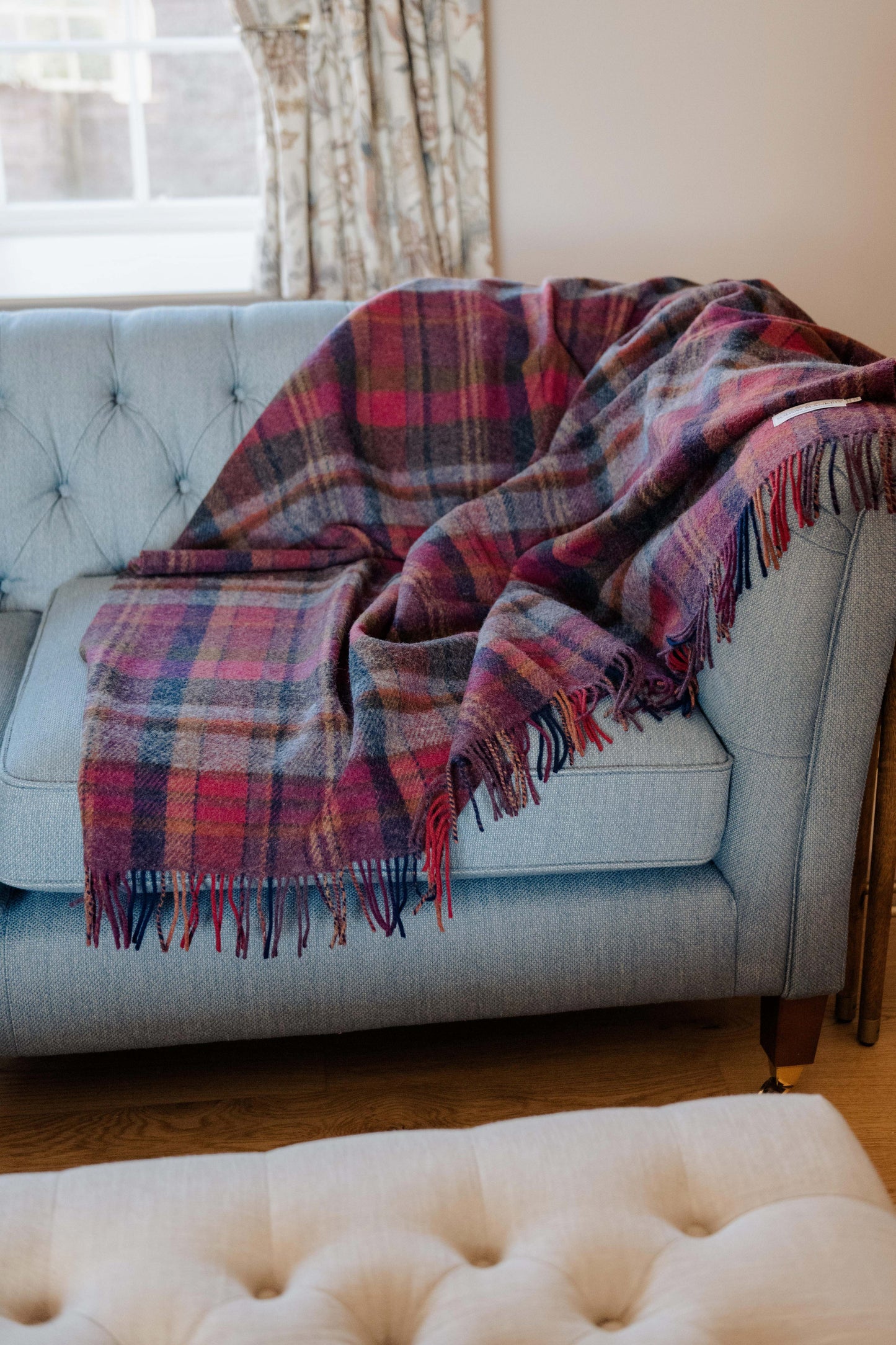 Kennedy Plaid Pure Wool Blanket