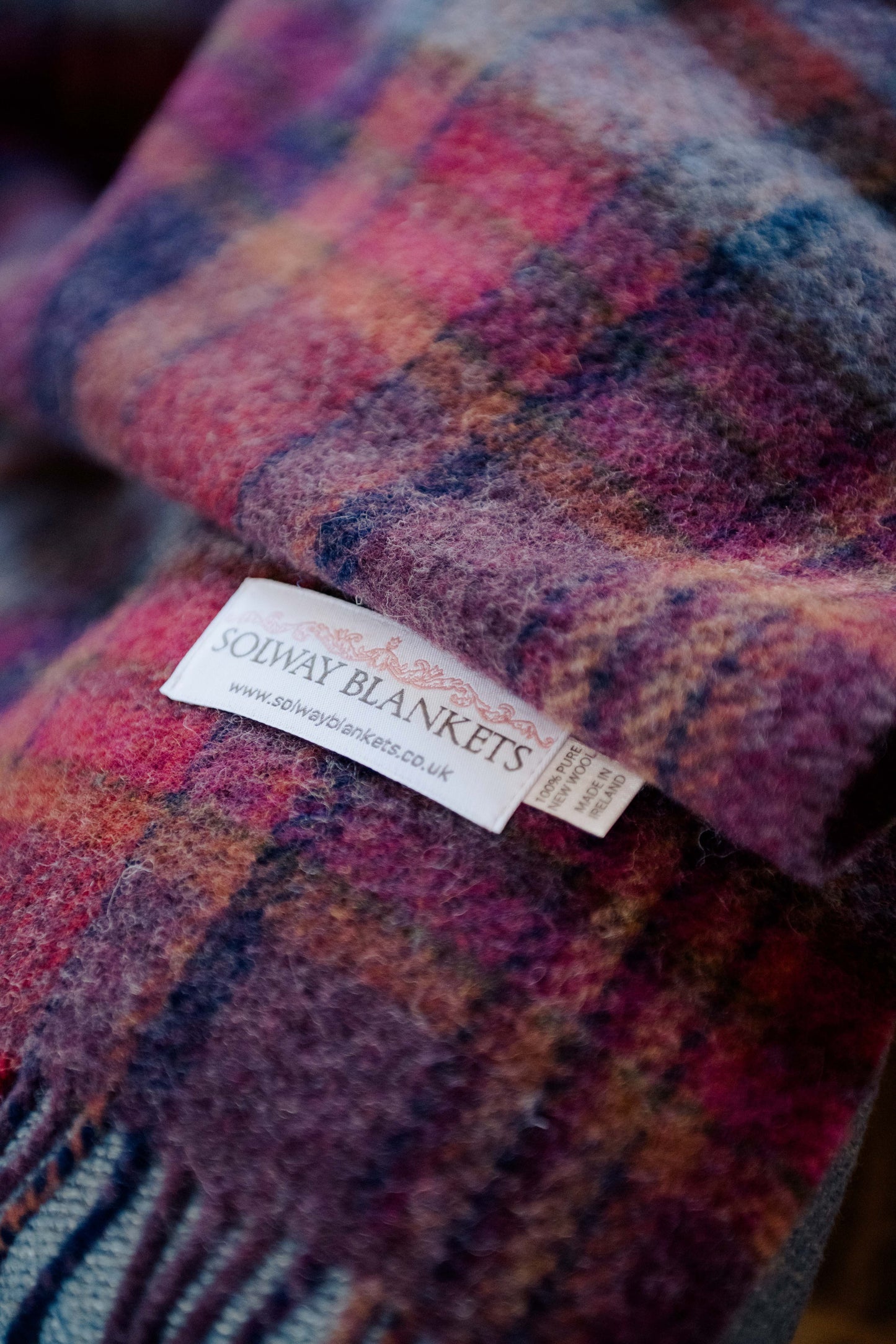 Kennedy Plaid Pure Wool Blanket