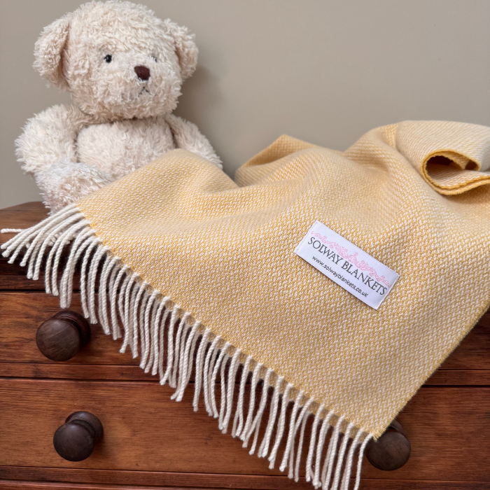 Sunrise Cream Pure Cashmere Baby Blanket