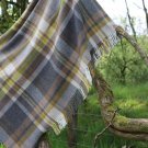 Dunvegan Gold Grey Merino Lambswool Throw Blanket 01