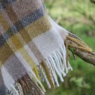 Dunvegan Gold Grey Merino Lambswool Throw Blanket 07