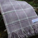 Lilac Check Merino Lambswool Throw 02