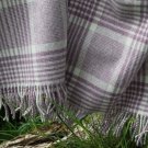 Lilac Check Merino Lambswool Throw 04