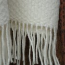 Cream Wafer Pure New Wool Blanket Throw 03