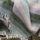 Botanical Stripe Pure New Wool Blanket Throw 04