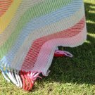 Rainbow Stripe Pure New Wool Blanket Throw 03