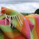 Refresh Stripe Pure New Wool Blanket Throw 03