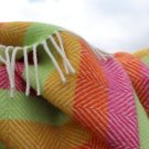 Refresh Stripe Pure New Wool Blanket Throw 05