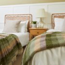 Stripe Botanical Blanket Twin Beds 1