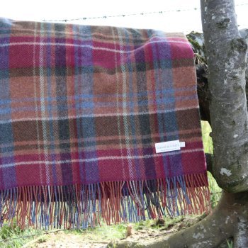 Woodburn Plaid Pure New Wool Blanket