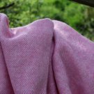 Pale Pink Herringbone Shetland Wool Blanket Throw 03