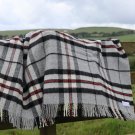 Grey Thompson Tartan Pure New Wool Blanket 02