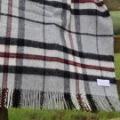 Grey Thompson Tartan Pure New Wool Blanket 03