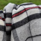 Grey Thompson Tartan Pure New Wool Blanket 04