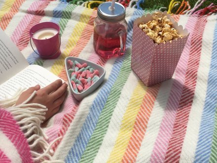 Rainbow Picnic Blanket Lifestyle