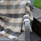 Celtic Weave Recycled Wool Large Blanket Neutral 04