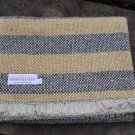 Crosshatch Lemon Charcoal Recycled Rug Blanket 01