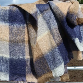 Denim & Stone Mohair Throw